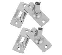 PENIKOKO 2pcs Sliding Barn Door Lock Bolt Latch Stainless Steel Right Angle Flip Gate Lock for Interior Cabinets Bathroom Privacy Security