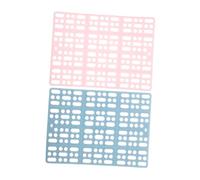 PENIKOKO 2pcs Small Animal Floor Mats with Design for Bunny Rabbit Guinea Pig Cage Pads Cuttable Breathable Pet Foot Pads Easy Clean Multipurpose Mats for Hamster Chinchilla Cat Puppy