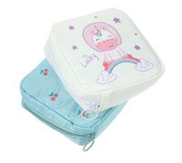 PENIKOKO 2pcs Small Sanitary Napkin Bags Menstrual Pad Organizer Zipper Pouch for Storage for Period Sanitary Pads and