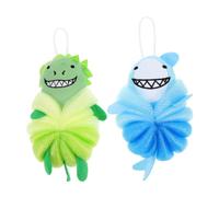 PENIKOKO 2pcs Soft Exfoliating Bath Sponge for Boy Girl Sponge Bath Loofahs Fun Bubble Makers Bathing Supplies Body Exfoliator