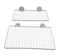 PENIKOKO 2pcs Stainless Steel Parrot Cage Perch Platforms for Medium Birds Comfortable Resting and Activity Stands for Pet Shops and Home Use