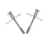 PENIKOKO 2pcs Stainless Steel Spring Loaded Bolt Locks for Bed Accessories Adjustable Height Childproof Latch Hardware Preventing Accidental Unlocking Safety Locks for Cots