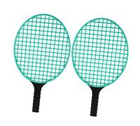 PENIKOKO 2pcs Tennis Racket Lightweight Durable Plastic Outdoor for Enhancing Sports Skills and Hand Eye Coordination Green