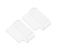 PENIKOKO 2pcs Transparent Acrylic Handheld Makeup Mixing Palettes for Cosmetic Blending Lightweight Portable Face Artist Palettes for Foundation Eye Shadow Nail Art Suitable for Beauty