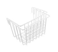 PENIKOKO 2pcs Wall Mounted Metal Hay Rack for Rabbits Guinea Pigs Chinchillas Small Pet Feeding Basket Space Saving Cage Accessories White Open Top