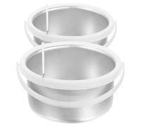 PENIKOKO 2pcs Wax Warmer Replacement Pots Aluminium Nonstick Wax Melting Containers with Quick and Even Heat Distribution Anti-scald Feature for Salon and Home Use