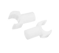 PENIKOKO 2pcs Wheelchair Bracket Wheelchair Guide Rail Spare Rail Buckle Seat Slider White