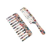 PENIKOKO 2pcs Wide Tooth Comb Smooth Mellow Comb Teeth for Curly Hair Detangling