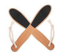 PENIKOKO 2PCS Wooden Handle Foot Files Callus Remover for Men Women Exfoliating Scrub Pedicure Tool with Easy-Grip Handle for Dead Skin Removal and Foot Care at Home Salon