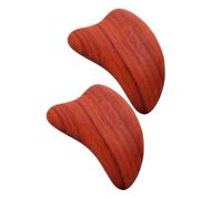 PENIKOKO 2pcs Wooden Heart Shaped Gua Board for Body Massage Portable Natural Wood Scraping Tools for Skin Care and Relaxation Ergonomic Design for Comfortable Handling