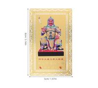 PENIKOKO 2pcs Year Horse Tai Sui Gold Copper Cards Traditional Feng Shui Protection Amulet for Luck Happiness Harmony Zodiac Li Cheng Wallet Decoration
