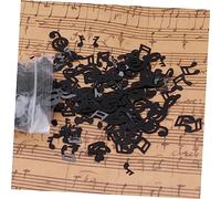 PENIKOKO 3 Packs Musical Note Confetti Paper Scraps for Graduation Party Decorations Shower Baptism Table Decor Black Mixed Notes for Birthday Celebration