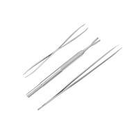 PENIKOKO 3 Pcs Stainless Steel Pet Hair Cleaning Tool with Shovel and Tweezer for Precise Flea and Removal Ergonomic Anti-skid Handle Grooming Supplies for Dogs and Cats