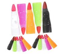 PENIKOKO 30pcs Colorful Witch Fingers Realistic Halloween Costume Props for Cosplay Parties and Festivals Includes Glow the Dark for Spooky Decorations