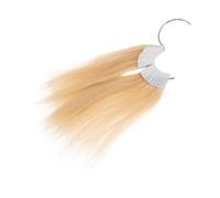 PENIKOKO 30pcs Hair Coloring Chart Testing Tool Human Hair Strand Bulk Samples for Salon Styling Dye Practice Kit Sample Rings for Styling Testing