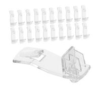 PENIKOKO 30pcs Pegs for Shelves Clear Plastic Pegs for Cabinet Shelves Clear Cabinet Shelf Kitchen Plastic Book for Transparent
