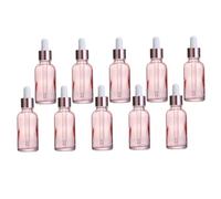 PENIKOKO 30pcs Pink Glass Dropper Bottles Reusable Essential Oil Bottles Empty Travel for Cosmetic Oil Dispenser