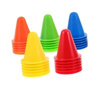 PENIKOKO 30pcs Roller Skating Agility Training Cones PE Sports Marker Cups for Football Soccer Drills Stable Multipurpose Obstacle Course Markers for Exercise and Skating Practice