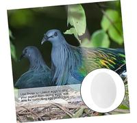 PENIKOKO 30Pcs Solid Plastic Simulation Pigeon Bird Eggs for Breeding Control and Mental Stability Fake Eggs for Nest Decoration and Hatchability Reduction in Pigeons