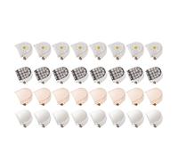 PENIKOKO 32pcs Shoelace Repair End Clips No-tie Shoe Lace Locking Clips Easy to Use Premium Iron Material Daisy Flower Pattern Assorted Colours for Shoe Lace Accessories