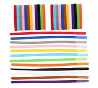 PENIKOKO 36pcs Puppy Collars Adjustable Nylon Soft Fabric Identification Bands Colorful for Small Dogs and Baby Animals Daily Use Social Events