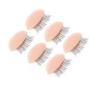PENIKOKO 3Pairs Replacement Eyelids for Makeup Practice Kit Realistic Removable Eyelids for Lash Mannequin Head Accessory for Eyelash Extension Training