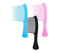 PENIKOKO 3pcs Big Comb Wide Tooth Hair Comb for Curl Braid Style Detangler Fashionable Home Use