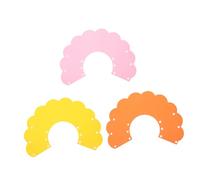 PENIKOKO 3Pcs Cat Neck Cones Sunflower-shaped Lightweight EVA Soft Pet Collars for Wound Healing Post-surgery Protection Prevent Licking and Scratching Yellow Pink Orange