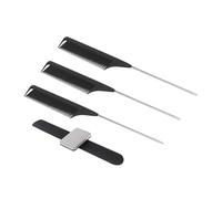 PENIKOKO 3pcs Hairdressing Tool Set with Abs Material Featuring Hairpin Wristband and Three Tip Tail Combs, Designed to Absorb Tools and Help You Get Items Quickly for Easy Hair Styling