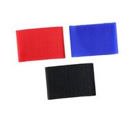 PENIKOKO 3Pcs Heat Resistant Clipper Grip Sleeve for Barbershop Hair Clippers Vibration Reducing Silicone Cover Flexible Anti-Slip Protection for Electric Trimmers Stylish Black Red Blue