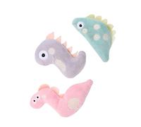PENIKOKO 3Pcs Interactive Cat Plush with Catnip Creative Pet Teasers in Pink Snake Gray Dinosaur Stimulates Curiosity Prevents Scratching Engages Cats and Kittens