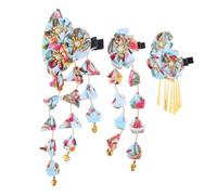 PENIKOKO 3pcs Japanese Kimono Hair Clips with Floral Design and Tassels Lightweight Traditional Hair Barrettes for Women Elegant Accessories Inspired by Japanese Culture for Weddings and