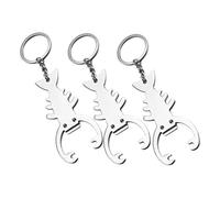 PENIKOKO 3pcs Lobster Bottle Opener Keychain Metal Drink Lid Remover Tool Beer Opener Keyring for Home Bar Party and Outdoor Events