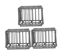 PENIKOKO 3pcs Miniature Plastic Cage Model Small Storage Ornament for DIY Craft Action Figure Display for Mini Animal Decor and Hands Activities