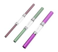 PENIKOKO 3Pcs Nail Art Tips Shaping Rod Aluminum Metal Manicure Tools Tube for Professional Salons and Home Use Quick Nail Shaping for Women and Teenage