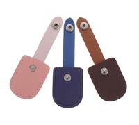 PENIKOKO 3pcs Nail Nipper Protective Sleeve PU Cuticle Clipper Covers Lightweight Manicure Tool Handle Sleeves for Pedicure Finger Protection
