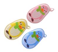 PENIKOKO 3Pcs Scrubbers Exfoliating Bathing Towels Soft Wear Resistant Shower Puff for Newborns and Boy Girl Skin Friendly Material for Comfortable Deep Cleaning and Gentle Massage