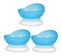 PENIKOKO 3pcs Silicone Seniors Training Bowl Nonslip Adaptive Elderly Dining Bowl with Curved Design for Disabled and Elderly Easy to Clean Boil Resistant
