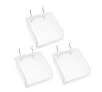 PENIKOKO 3pcs Thickened Peg Board Organizer Bins Antistatic Plastic Storage Boxes for Garage Home Office Convenient Screw Storage and Hardware Parts Sorting