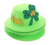 PENIKOKO 3pcs Unique Design Glitter Hair Clips for Girls Women Irish Festival Party Accessories Green Hat Shape