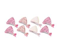 PENIKOKO 4 Pairs Sequins Kitten Ear Hair Clips, Animal Ear Barrettes Set for Girls, Random Colors Sparkly Hair Accessories for Everyday Wear and Cosplay