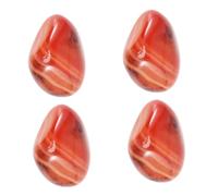 PENIKOKO 4 Pcs Natural Sardonyx Agate Polished Worry Stones Irregular Smooth Palm Stones for Meditation Anxiety Relief and Chakra Balancing Gift for for for for for for Random Color