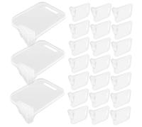 PENIKOKO 40pcs Removable Plastic Fridge Dividers Clips, Multi-function Household Freezer and Refrigerator Side Door Divider Organizers for Kitchen Storage