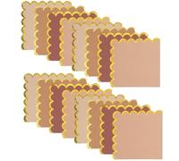 PENIKOKO 40pcs Unique Scalloped Napkins Paper for Wedding Bridal Shower Guests Disposable Dinner Beverage Serviettes in Bulk