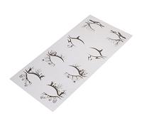 PENIKOKO 4pairs Halloween Eye Stickers Self-adhesive Bat and Design for Cosplay Costume Parties and Day Dead Celebrations Lightweight Material