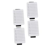 PENIKOKO 4pcs Acrylic Eyelash Extension Plates with Markings Lash Holder Pallets for Professional and Beginner Grafting Portable White Lash Tile for Salon and Cosmetology Use