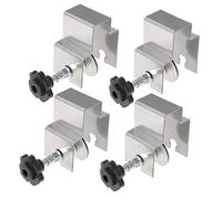 PENIKOKO 4pcs Adjustable Cabinet Installation Clamps for Drawer Front Panels Stainless Steel Panel Fixing Clips for Woodworking Stable Heavy Duty Drawer Front Fixing Tool Compatible with
