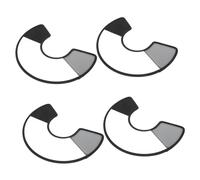 PENIKOKO 4pcs Adjustable Transparent Elizabethan Dog Cat Collar Widened Thickened Soft Pet Cone for Anti-lick Bite Wound Healing Surgery Neck Protector