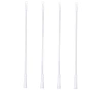 PENIKOKO 4Pcs Aluminum Alloy Vertical Blind Wands Curtain Opener Accessories Smooth Handle Replacement for Living Window Blinds