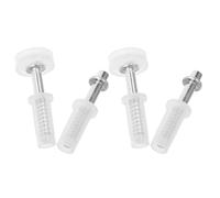 PENIKOKO 4pcs Bi Fold Door Hardware Repair Kit with Top Guide Rollers and Elastic Ab Pivot for Folding Closet and Wardrobe Sliding Pantry Doors Replacement